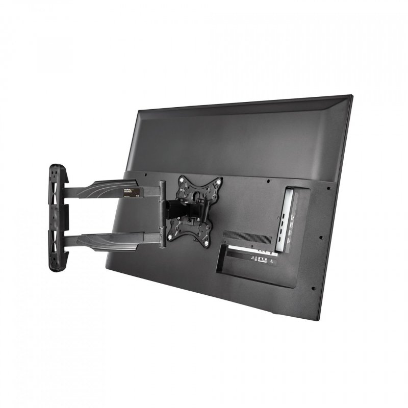 StarTech.com Full Motion TV Wall Mount - 32-55 inch (77lb/35kg) VESA Displays - Low Profile Universal Flat Screen TV Wal