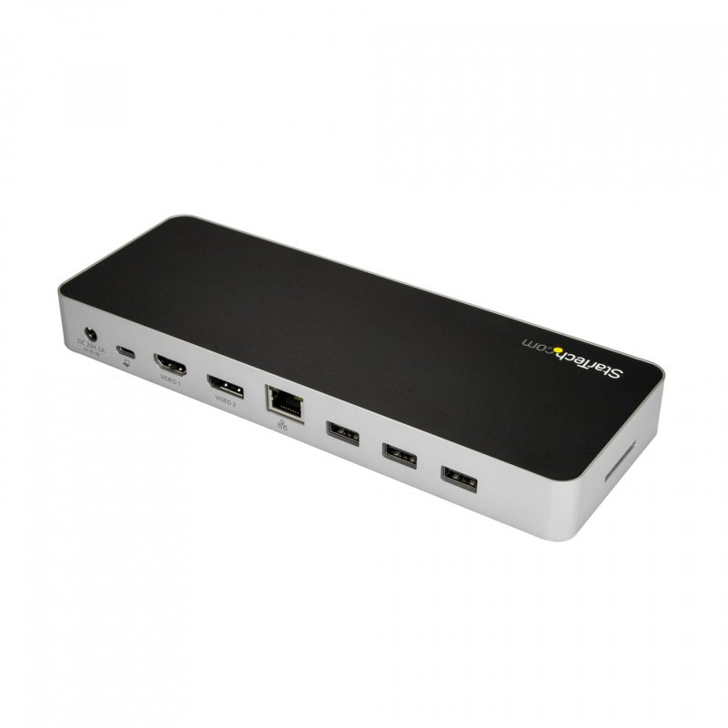 DUAL MONITOR USB C DOCK - POWER DELIV 60W - DUAL 4K DP/HDMI SD