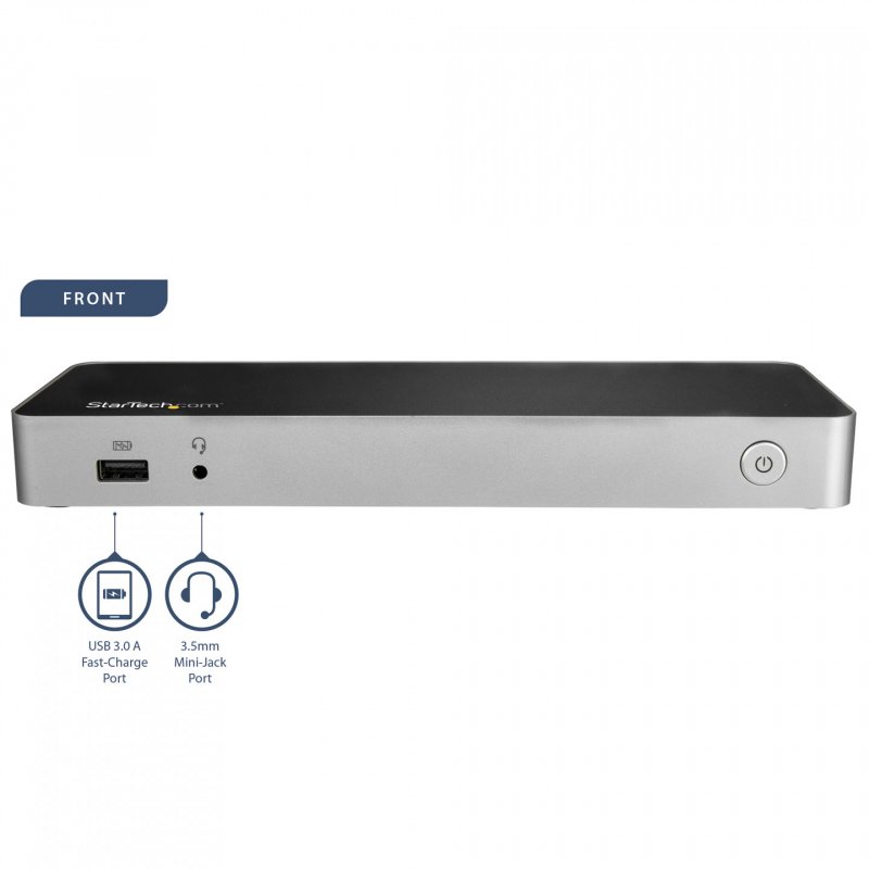 DUAL MONITOR USB C DOCK - POWER DELIV 60W - DUAL 4K DP/HDMI SD