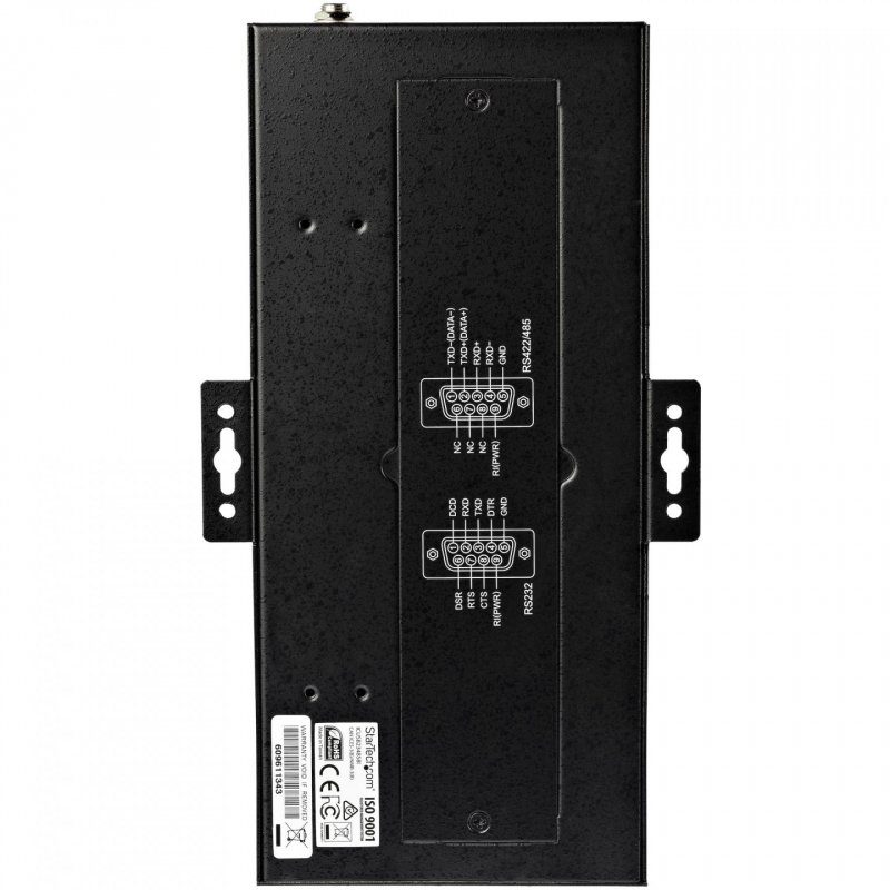 StarTech.com 8 Port Serial Hub USB to RS232/RS485/RS422 Adapter - Industrial USB 2.0 to DB9 Serial Converter Hub - IP30 