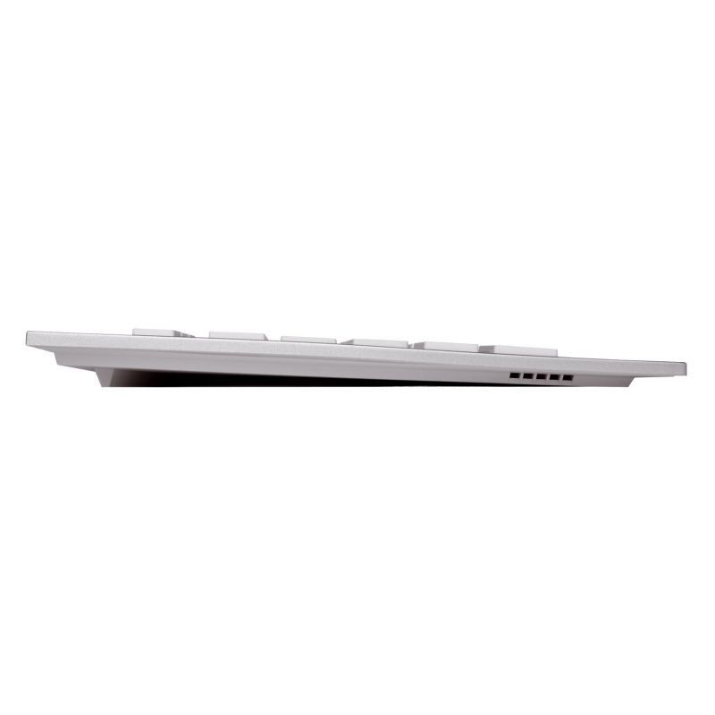 CHERRY DW 8000 clavier Souris incluse RF sans fil QWERTY Anglais américain Argent, Blanc