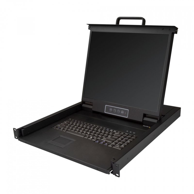 StarTech.com Rackmount KVM Console - Single Port VGA KVM with 19" LCD Monitor for Server Rack - Fully Featured Universal