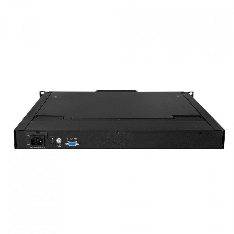 1U SINGLE PORT KVM CONSOLE FOR SERVER RACK - VGA KVM - 19