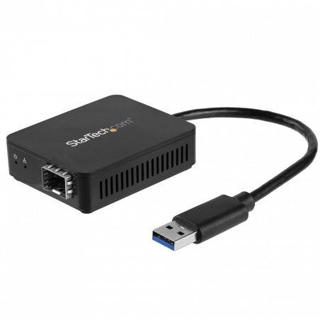 StarTech.com USB 3.0 to Fiber Optic Converter - Compact USB to Open SFP Adapter - USB to Gigabit Network Adapter - USB 3