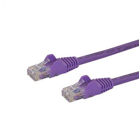 StarTech.com 5m CAT6 Ethernet Cable - Purple CAT 6 Gigabit Ethernet Wire -650MHz 100W PoE RJ45 UTP Network/Patch Cord Sn