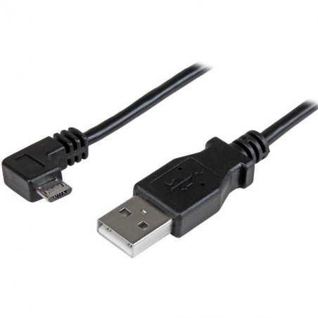 0.5M RIGHT ANGLE MICRO USB CHARGE + SYNC CABLE - 24 AWG