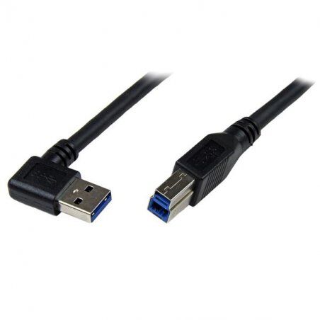 1M RIGHT ANGLE USB 3.0 CABLE - 3FT USB 3 RIGHT ANGLE A TO B