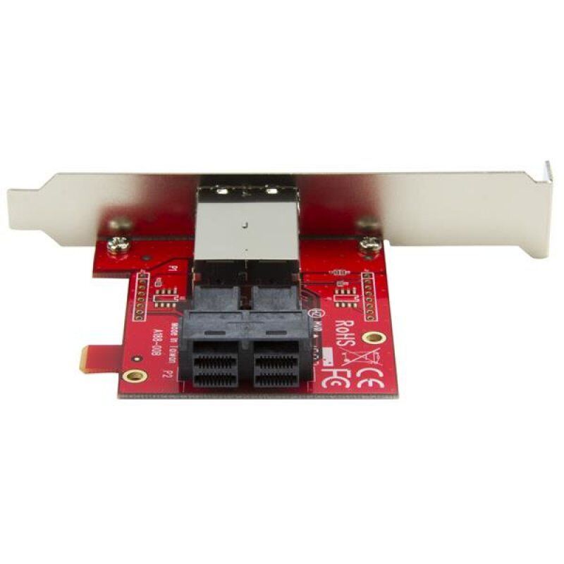 StarTech.com Adaptateur Mini SAS 2x SFF-8643 interne vers 2x SFF-8644 externe avec supports - 12 Gb/s
