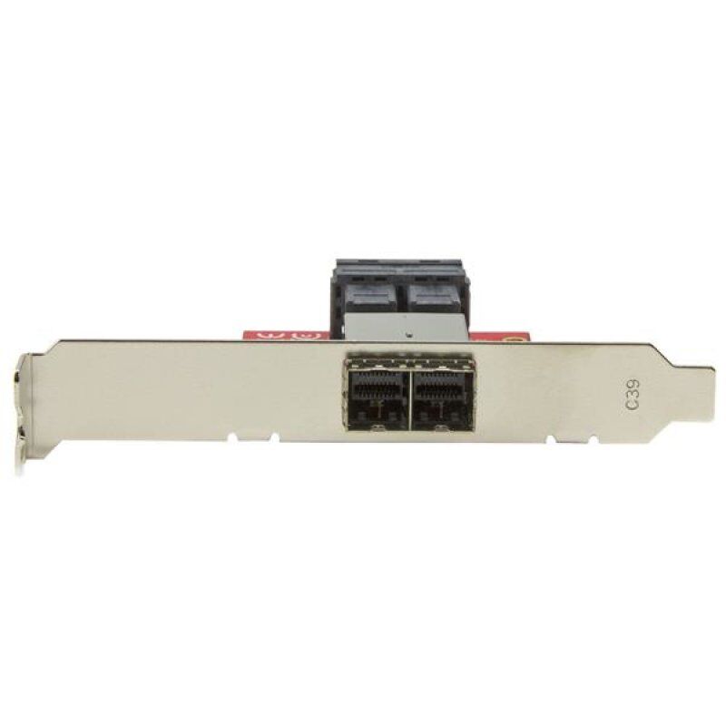 StarTech.com Mini-SAS Adapter - Dual SFF-8643 to SFF-8644 - with Full and Low-Profile Brackets - 12Gbps