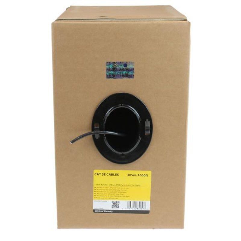 304 8M CAT5E RISER CABLE - BLAC CMR-RATED ETHERNET CABLE - BULK