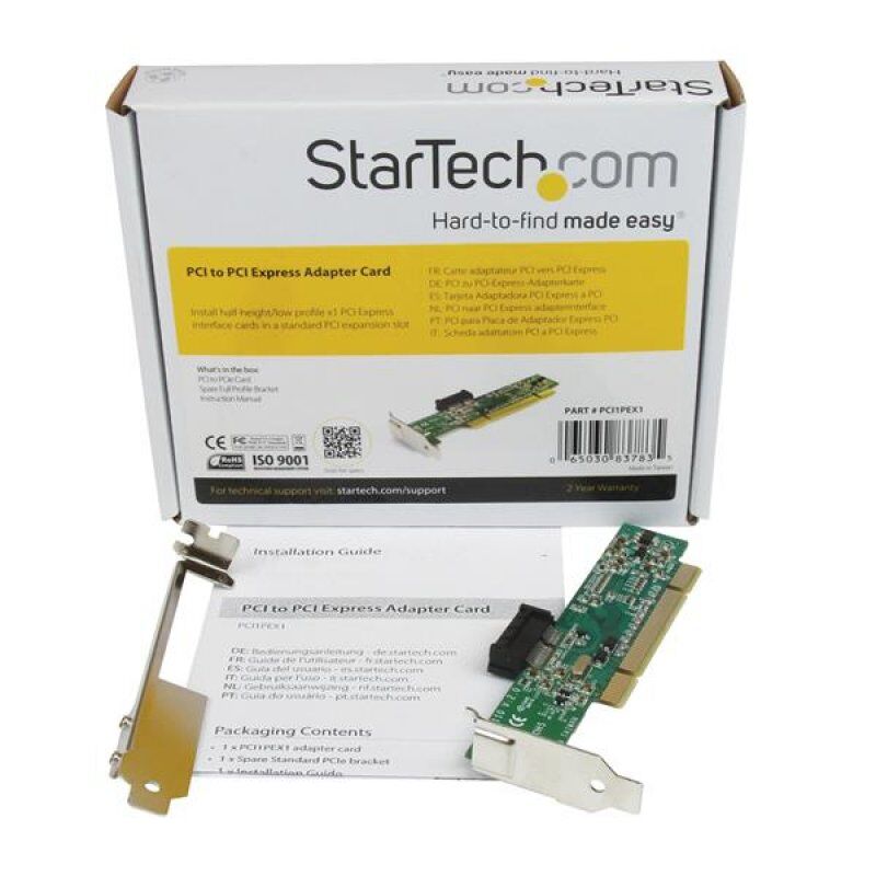 StarTech.com PCI auf PCI Express Adapter - PCI zu PCIe Karte PCIe x1-zu-PCI-Steckplatzadapter