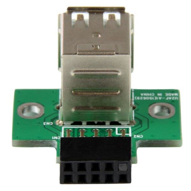 ADAPTATEUR DE CONNECTEUR DE CARTE MERE USB A 2 PORTS - F/F