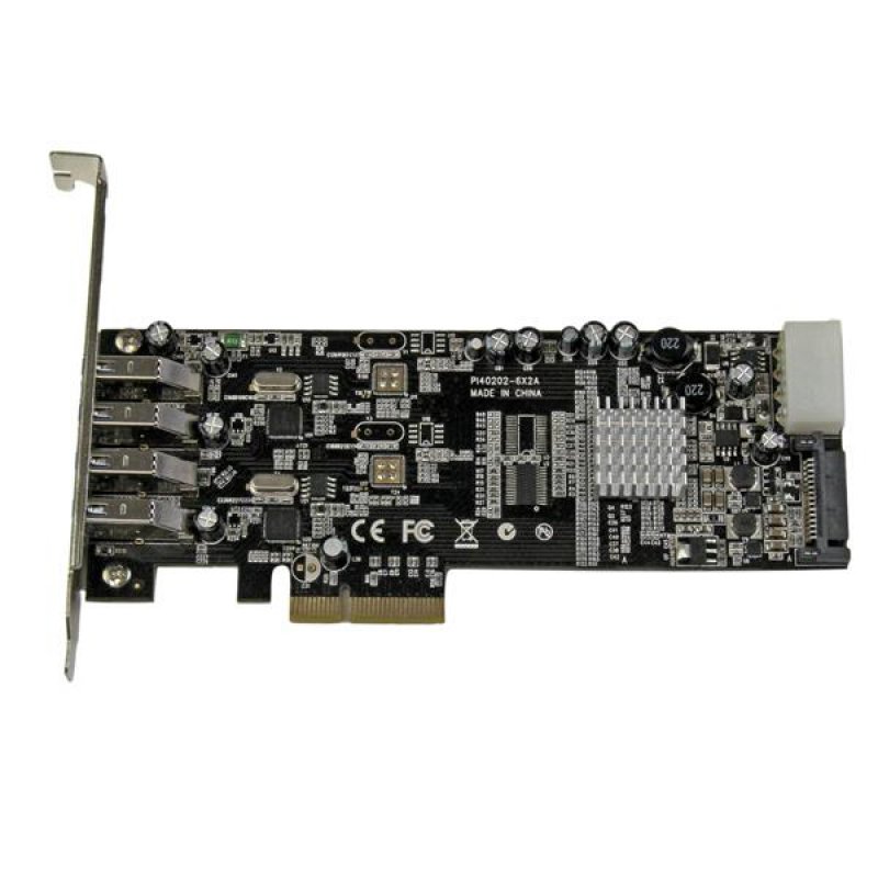 StarTech.com 4-Port USB 3.0 PCI Express Card Adapter - PCIe SuperSpeed USB 3.0 Expansion Card w/ 2 Dedicated 5Gbps Chan