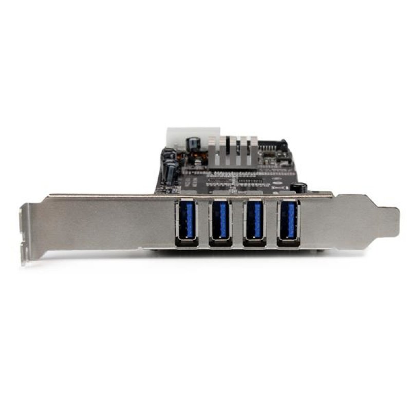 CARTE CONTROLEUR DOUBLE BUS PCIE VERS 4 PORTS USB 3.0 - UASP