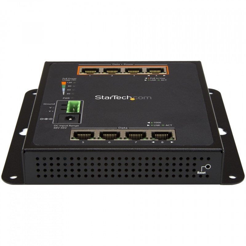 8-PORT (4X POE +) GBE SWITCH L2 MANAGED SWITCH - WALL MOUNT