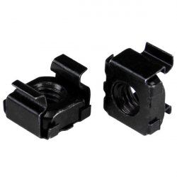 StarTech.com Paquet de 100 écrous cages M6 - Noir