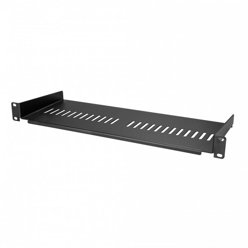 1U VENTED RACK SHELF - 7IN 177.8 MM DEEP 1U SHELF - VENTED