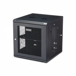 StarTech.com 12U 19" Wall Mount Network Cabinet - 20" Deep 4 Post Hinged Locking IT Computer Equipment Enclosure w/Shelf