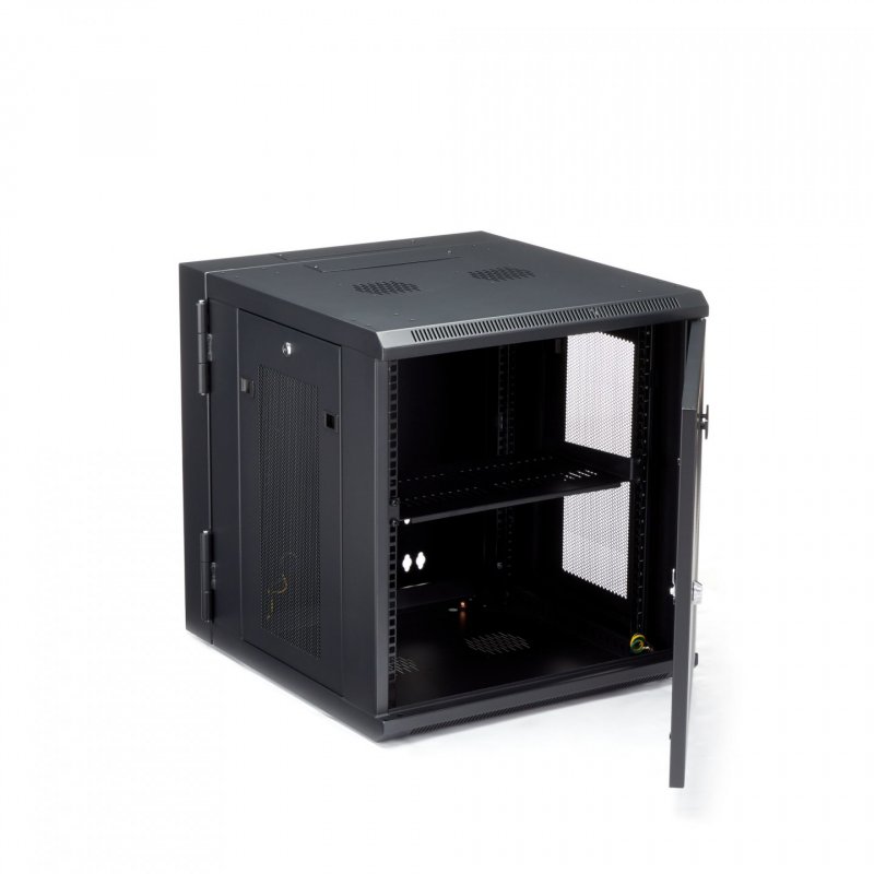 12U SERVER RACK ENCLOSURE WITH HINGE WALL MOUNT NETWORK RACK