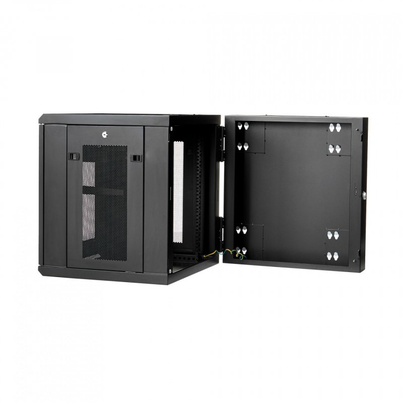 StarTech.com 12U 19" Wall Mount Network Cabinet - 20" Deep 4 Post Hinged Locking IT Computer Equipment Enclosure w/Shelf