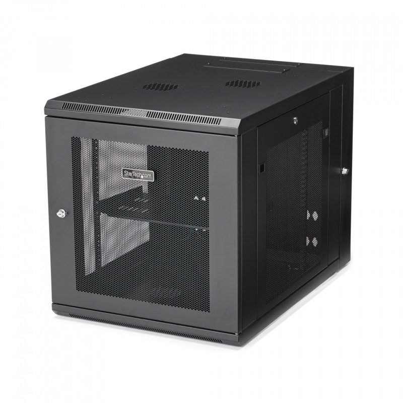 StarTech.com 12U 19" Wall Mount Network Cabinet - 4 Post 24" Deep Hinged Server Room Data Cabinet- Locking Computer Equi