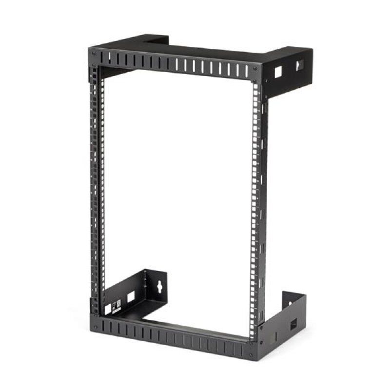 StarTech.com 15U 19" Wall Mount Network Rack - 12" Deep 2 Post Open Frame Server Room Rack for Data/AV/IT/Computer Equip