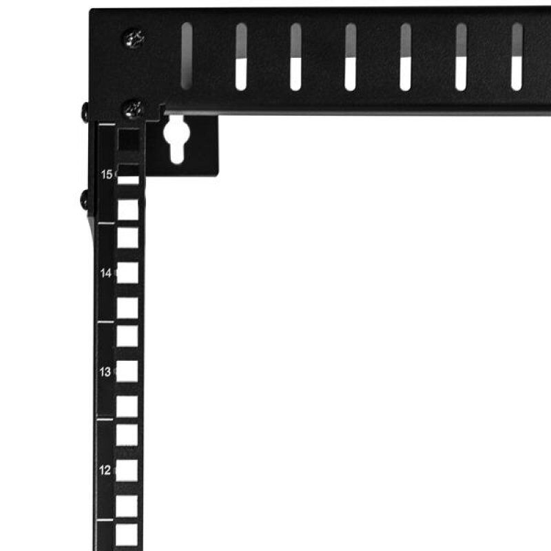 StarTech.com 15U 19" Wall Mount Network Rack - 12" Deep 2 Post Open Frame Server Room Rack for Data/AV/IT/Computer Equip