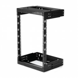 StarTech.com 15U 19" Wall Mount Network Rack - Adjustable Depth 12-20" 2 Post Open Frame Server Room Rack for AV/Data/ I