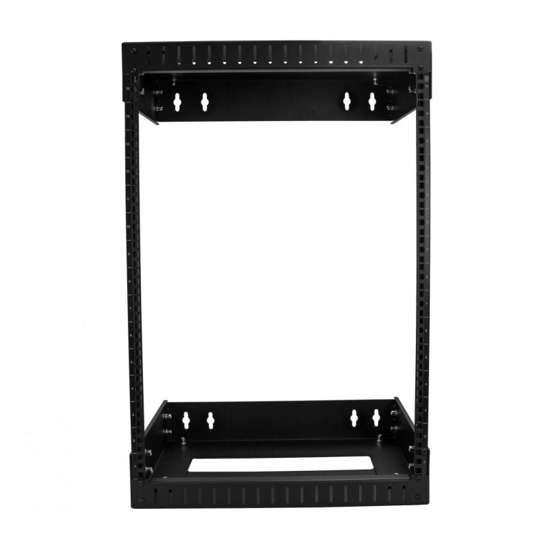 StarTech.com 15U 19" Wall Mount Network Rack - Adjustable Depth 12-20" 2 Post Open Frame Server Room Rack for AV/Data/ I