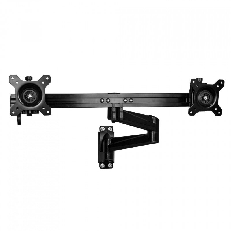 WALL MOUNT DUAL MONITOR ARM FOR TWO15-24IN MONITORS ARTICULATING