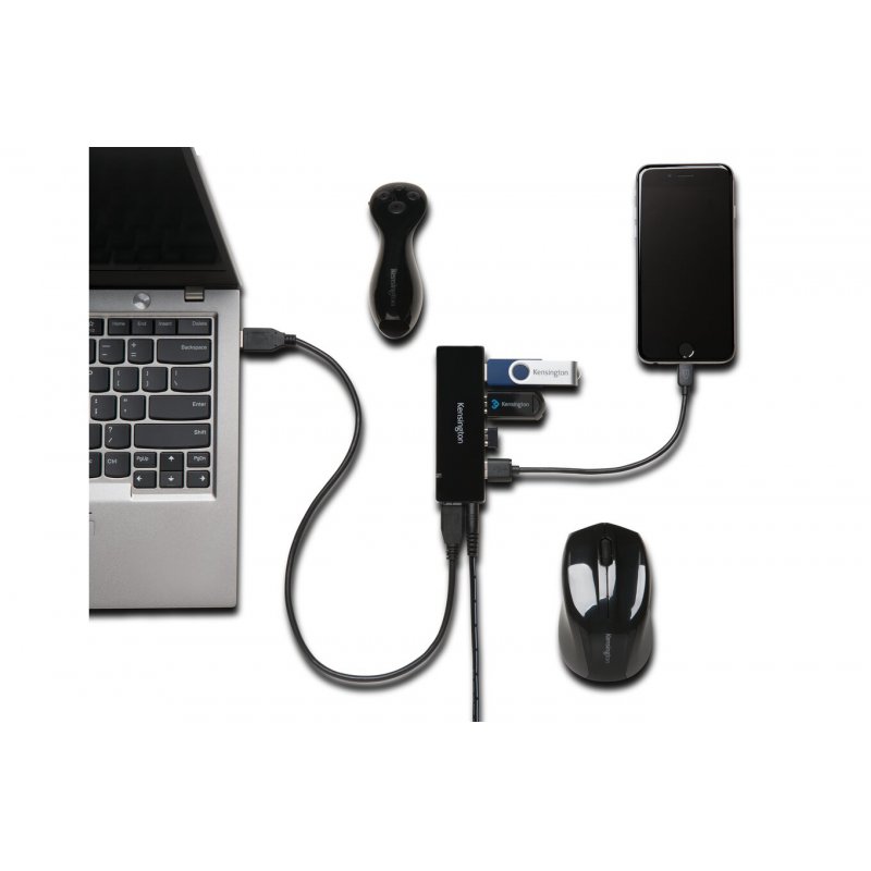 Kensington UH4000C USB 3.0 4-Port Hub + Charging