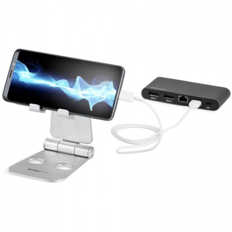SMARTPHONE AND TABLET STAND PORTABLE AND FOLDABLE - ALUMINUM