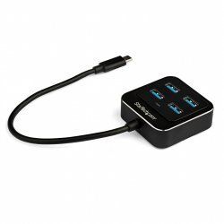 StarTech.com 4-Port USB C Hub - USB-C to 4x USB-A Ports - SuperSpeed 10Gbps USB 3.2 Gen 2 Type-C Hub - USB Bus Powered -