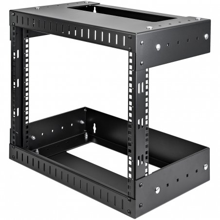StarTech.com 8U 19" Wall Mount Network Rack - Adjustable Depth 12-20" 2 Post Open Frame Server Room Rack for AV/Data/ IT