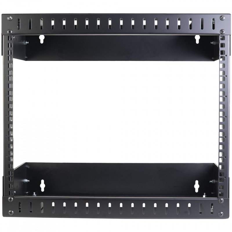 StarTech.com 8U 19" Wall Mount Network Rack - Adjustable Depth 12-20" 2 Post Open Frame Server Room Rack for AV/Data/ IT