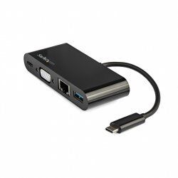 StarTech.com Adaptateur Multiport USB-C - Mini Dock USB-C avec Sortie Vidéo VGA 1080p - Power Delivery Passthrough 60W 