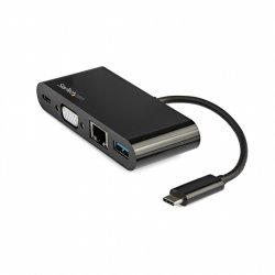 USB-C VGA MULTIPORT ADAPTER USB PD CHARGING 60W USB 3.0 GBE