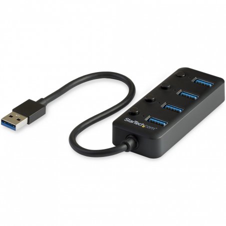 StarTech.com 4 Port USB 3.0 Hub - USB-A to 4x USB 3.0 Type-A with Individual On/Off Port Switches - SuperSpeed 5Gbps USB