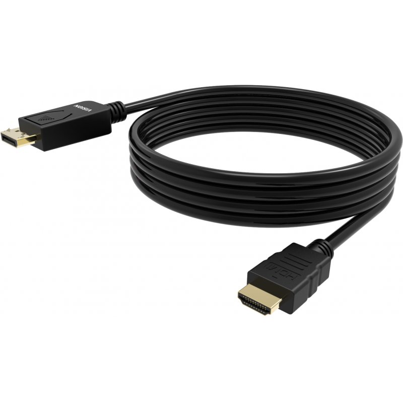 Vision TC 2MDPHDMI/BL video cable adapter 2 m DisplayPort HDMI Type A (Standard) Black