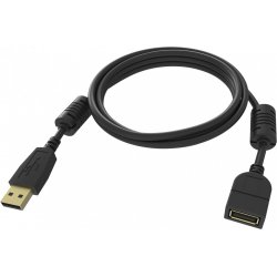 VISION compatible 2m Black USB 2.0 extension cable