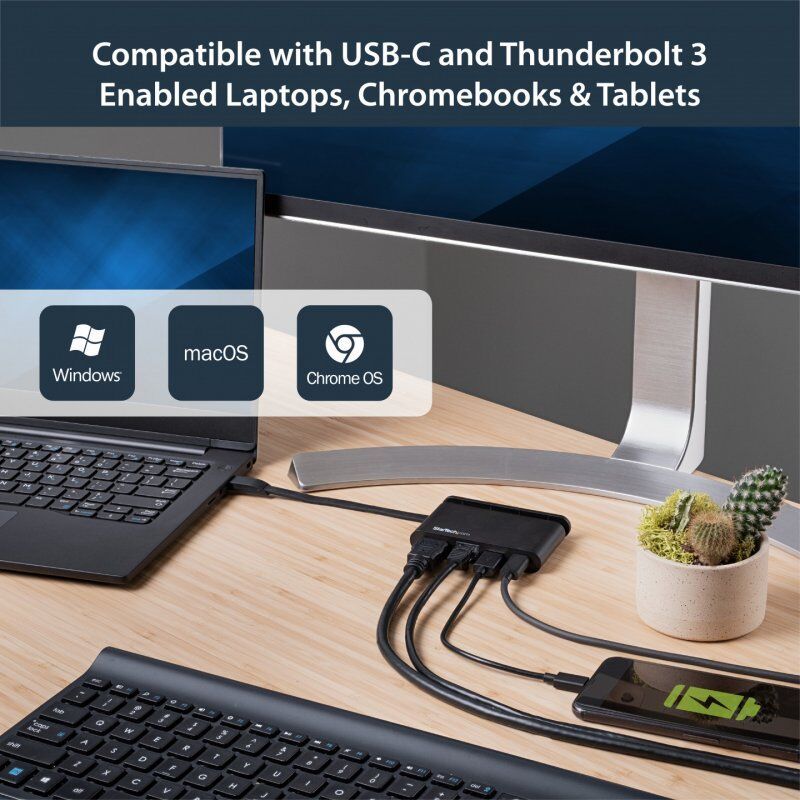 USB C MULTIPORT ADAPTER - HDMI 4K-1XA 1XC GBE-100W PD 3.0