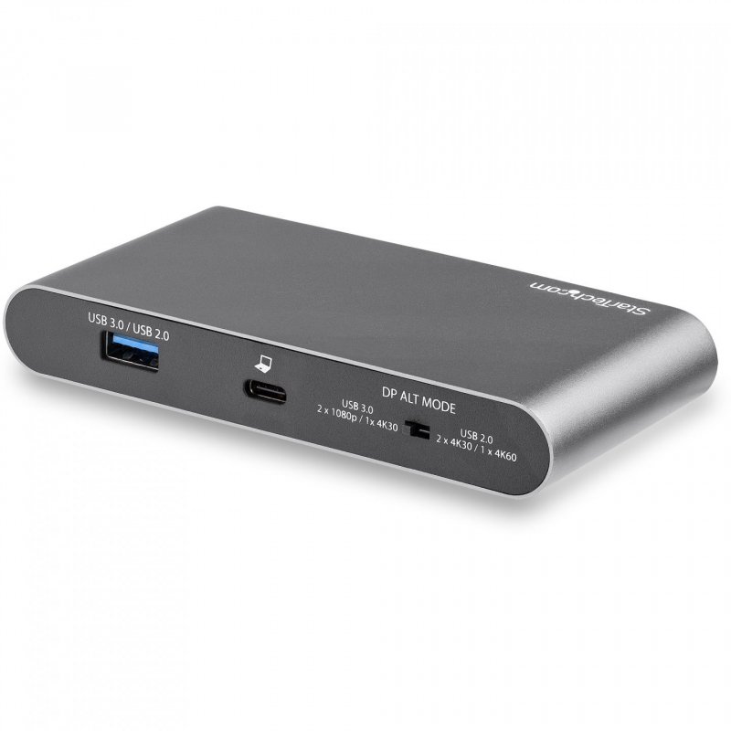 StarTech.com Dock USB C - Station d'Accueil USB-C à Double Écran 4K HDMI - 100 W Power Delivery Pass-through, GbE, 2 U