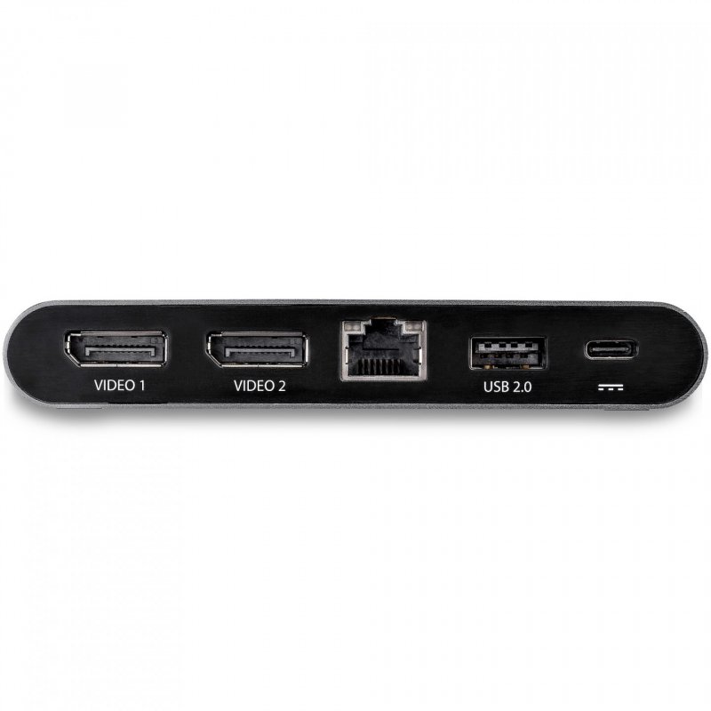 StarTech.com Dock USB-C à double affichage Displayport 4K - Mini Station d'Accueil - Power Delivery Passthrough 100 W -