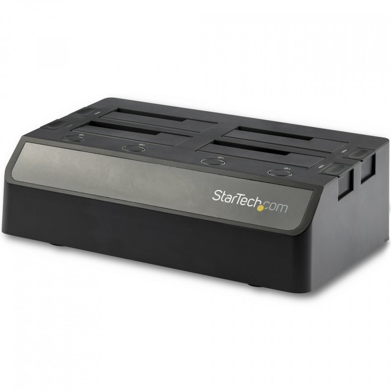 StarTech.com 4 Schacht SATA Festplatten Dockingstation - Für 2,5/3,5 SSD / HDD - USB 3.1 (10Gbit/s) - USB-C / USB-A HDD