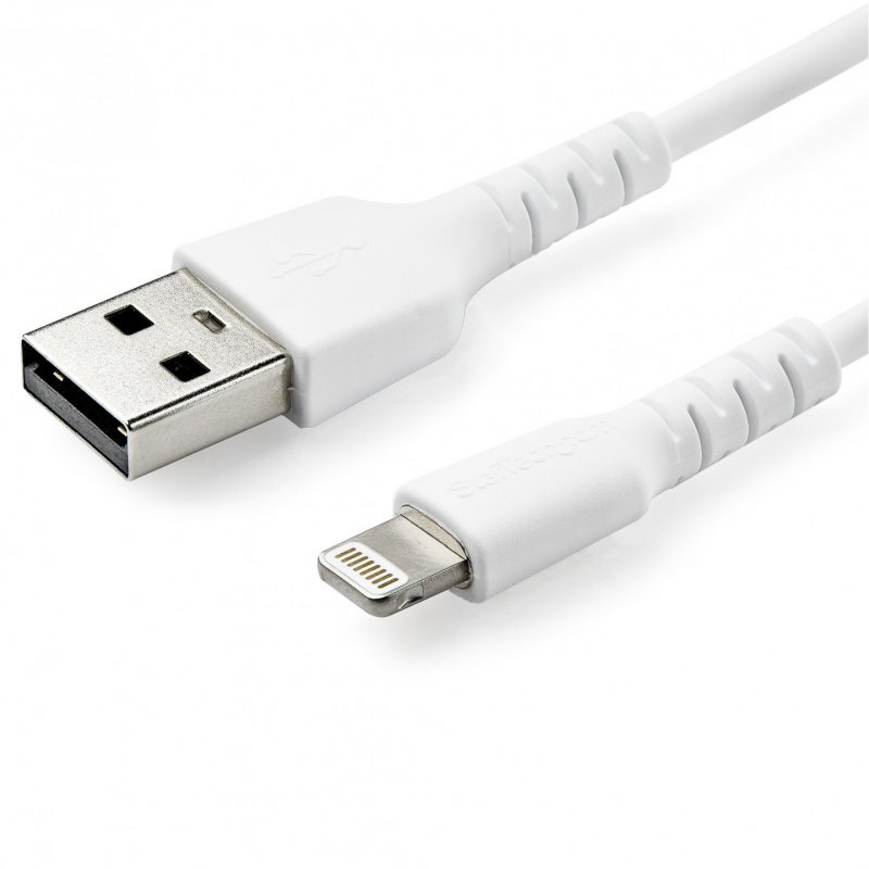 .com Câble USB Type-A vers Lightning - renforcé - 1 m - Blanc