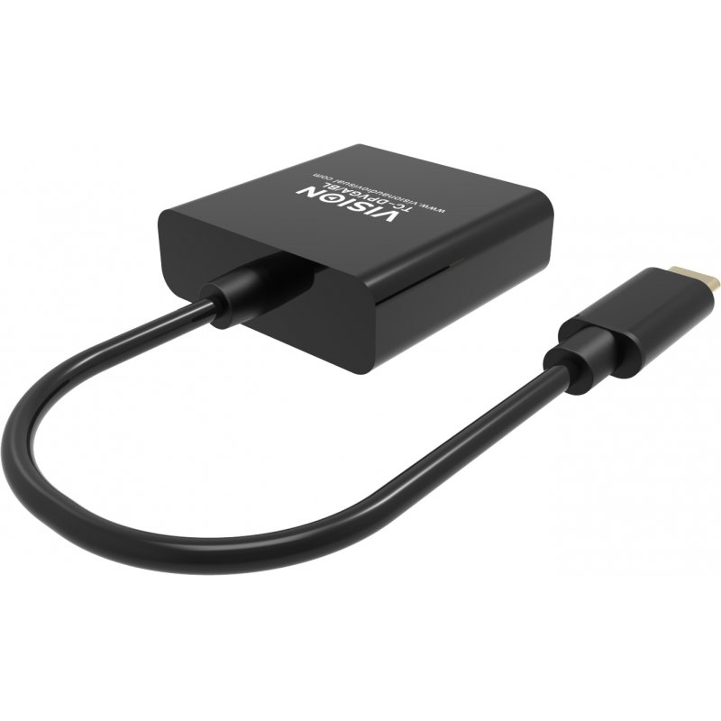 Vision TC-USBCVGA/BL video cable adapter USB Type-C VGA (D-Sub) Black