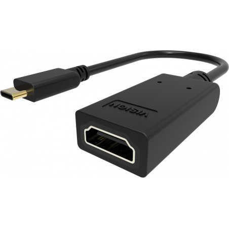 Vision TC-USBCHDMI/BL video cable adapter USB Type-C HDMI Type A (Standard) Black
