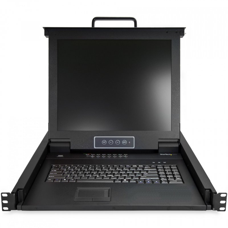StarTech.com 16 Port Rackmount KVM Console w/ 6ft Cables - Integrated KVM Switch w/ 17" LCD Monitor - Fully Featured 1U 