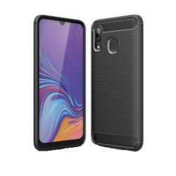 BLACK SILICONE SHELL FOR SAMSUNG GALAXY A40.