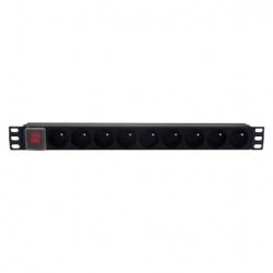 POWER BAR (16A) RACK-MOUNTABLE WITH SWITCH - 9 SOCKETS